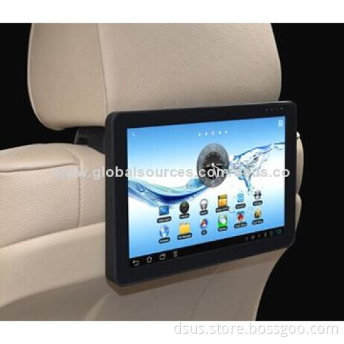 Car Headrest Monitor, 10.1-inch Universal Car Pad with Battery and FM Transmitter